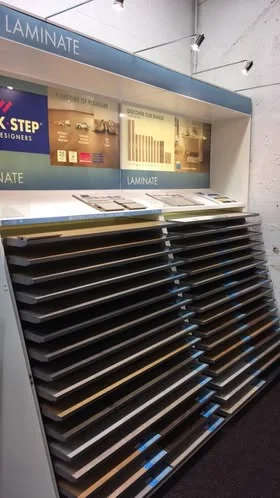 The Quick-Step sample stand at the original shop